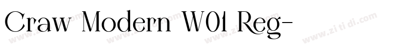 Craw Modern W01 Reg字体转换 Craw Modern W01 Reg字体转换